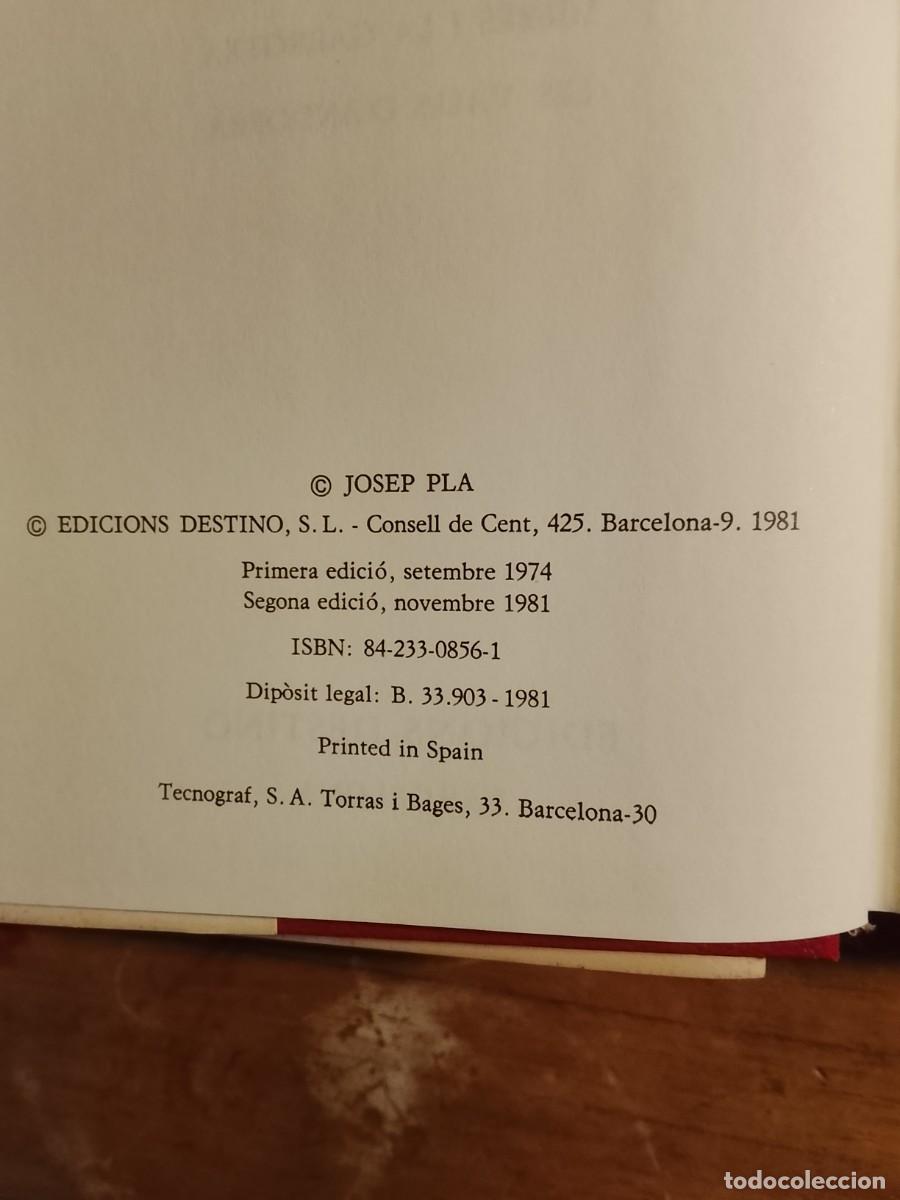 Libros de segunda mano: 10 obras de Josep Pla, catal&aacute;n - Foto 16