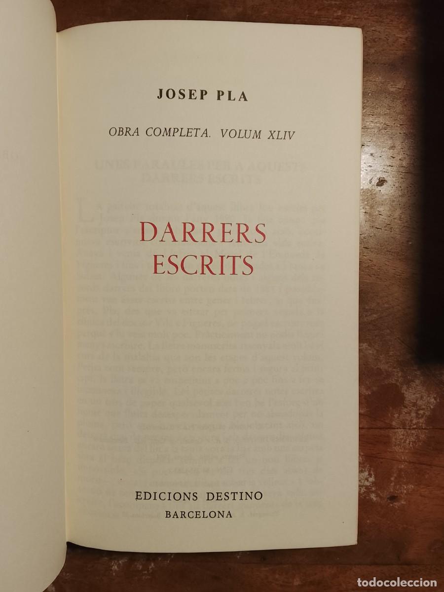 Libros de segunda mano: 10 obras de Josep Pla, catal&aacute;n - Foto 19