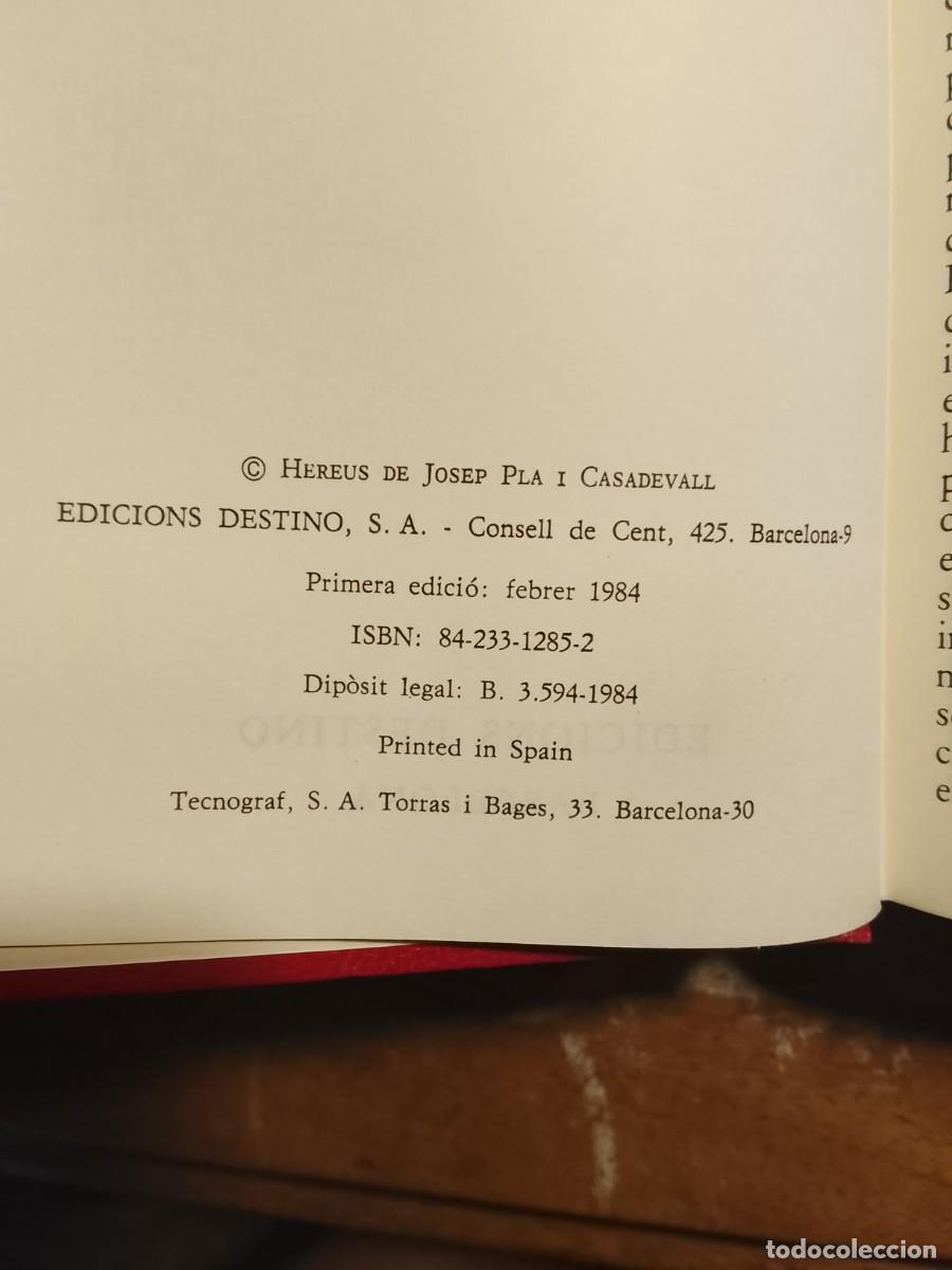 Libros de segunda mano: 10 obras de Josep Pla, catal&aacute;n - Foto 20
