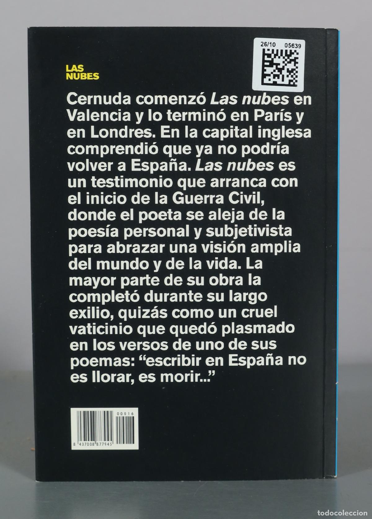 Libros de segunda mano: Las nubes - Luis Cernuda - Foto 2