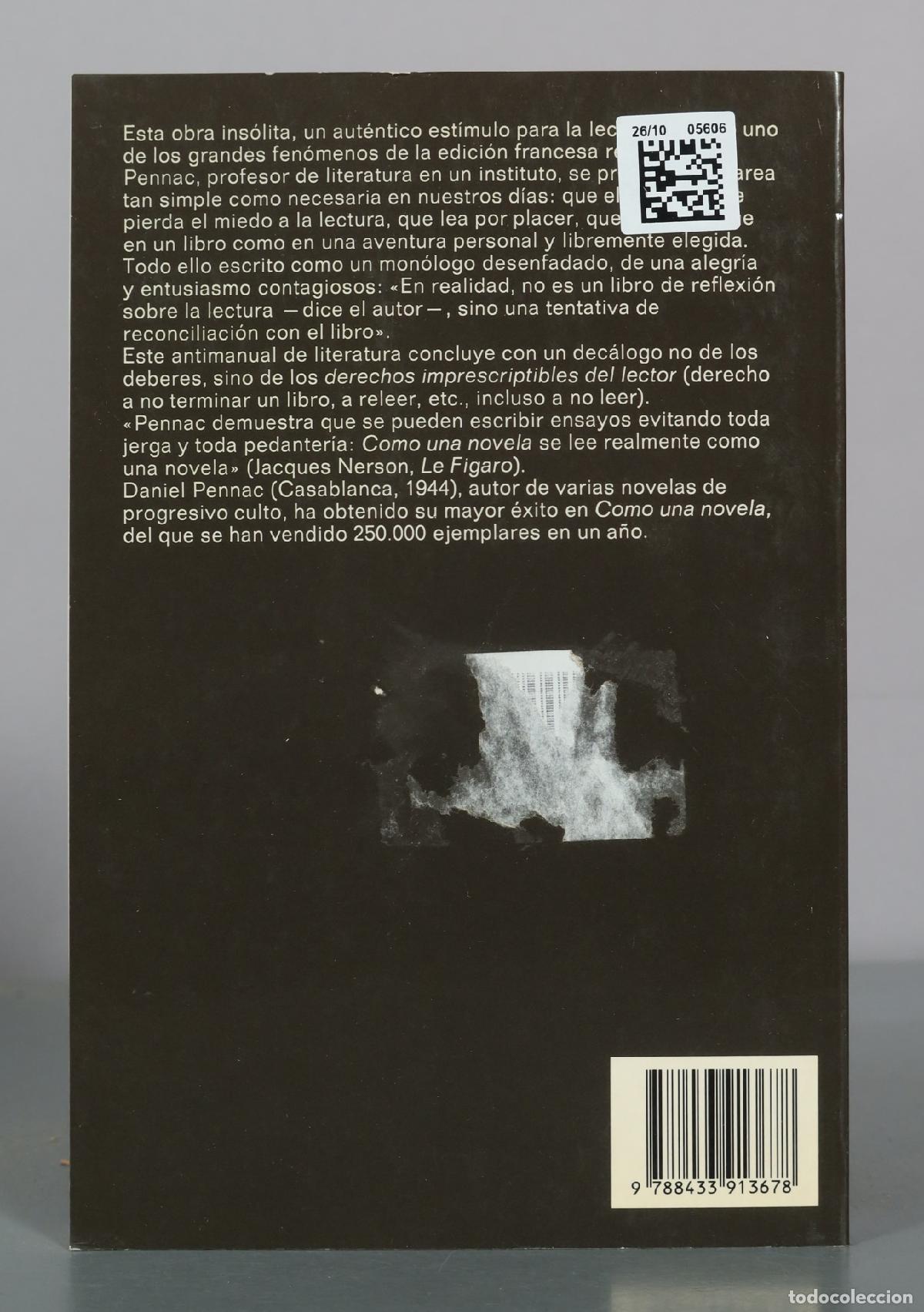 Libros de segunda mano: Como una novela - Daniel Pennac - Anagrama - Foto 2