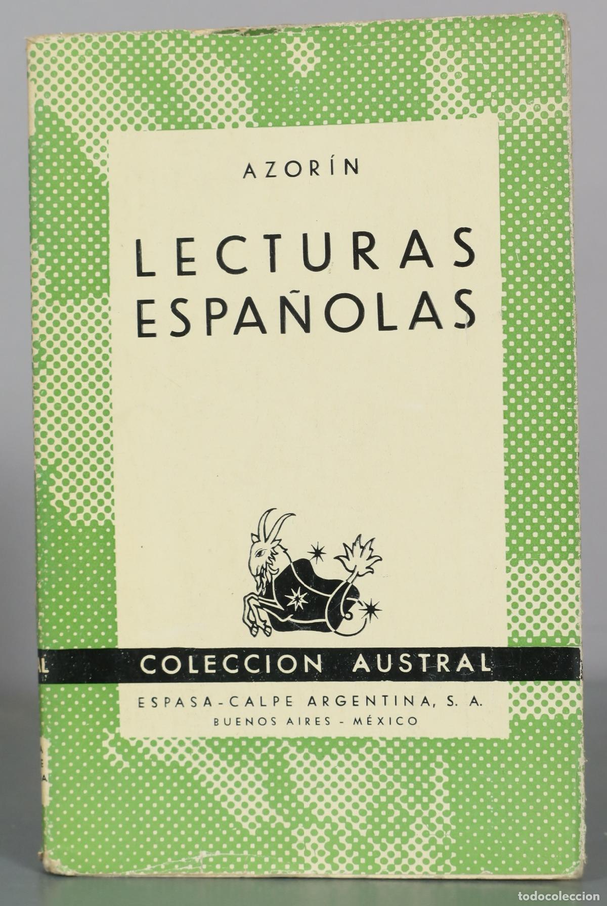 Libros de segunda mano: Lecturas espa&ntilde;olas - Azorin - Espasa-Calpe - Foto 1