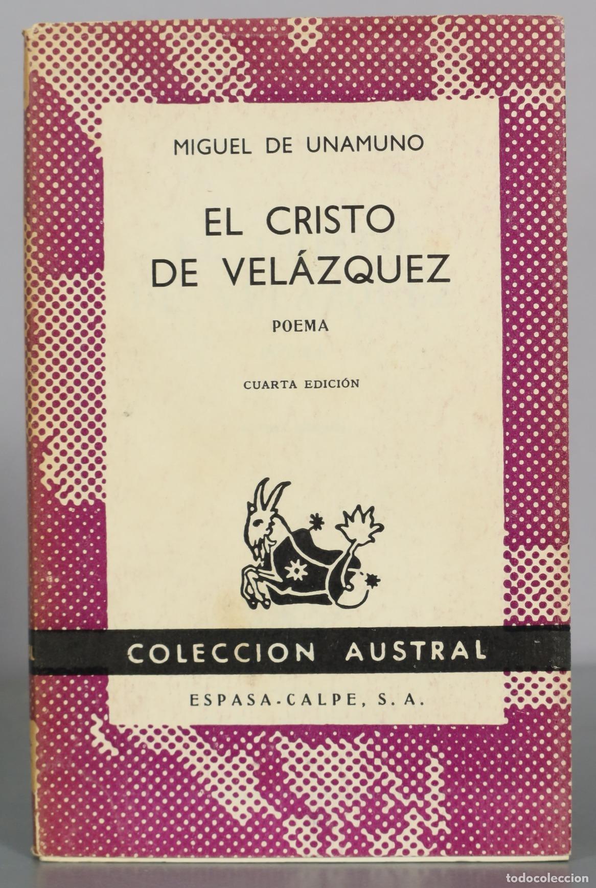 Libros de segunda mano: El Cristo de Vel&aacute;zquez - Miguel de Unamuno - Espasa-Calpe
