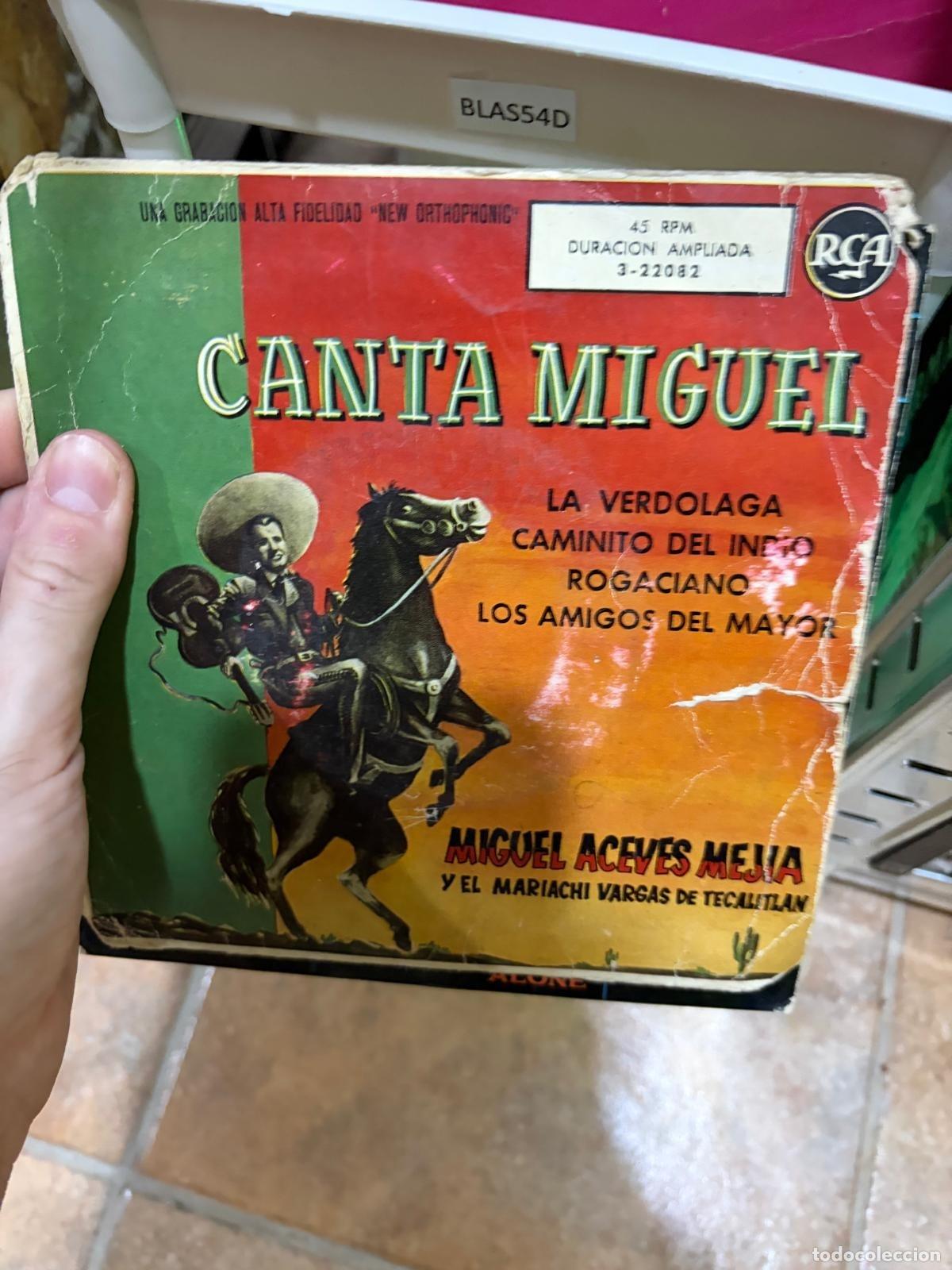 Libros de segunda mano: BLAS54D Miguel Aceves Mej&iacute;a Canta Miguel RCA