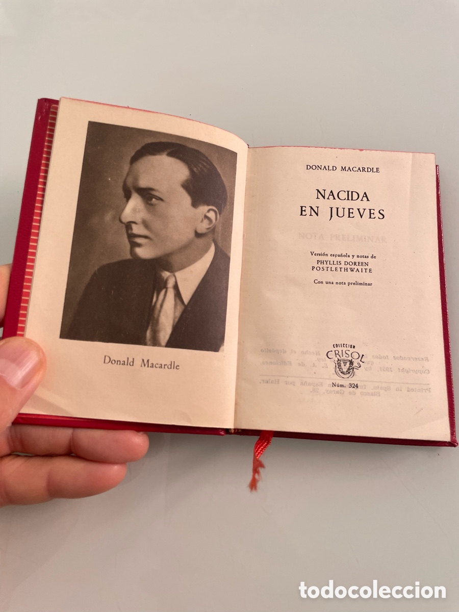 Libros de segunda mano: Donald Macardle. Nacida en jueves. Aguilar Crisol 324 1&ordf; ed. 1951