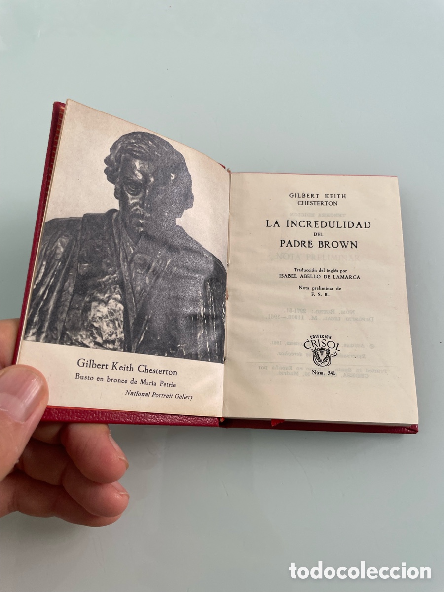 Libros de segunda mano: La incredulidad del Padre Brown. G. K. Chesterton. Aguilar Crisol 341, 3&ordf; ed. 1961