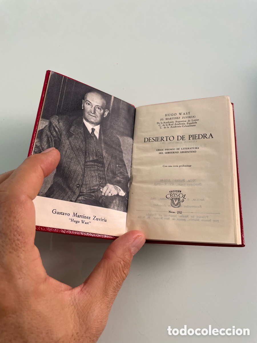 Libros de segunda mano: Hugo Wats. Desierto de piedra. Aguilar Crisol 252. 4&ordf; ed. 1963
