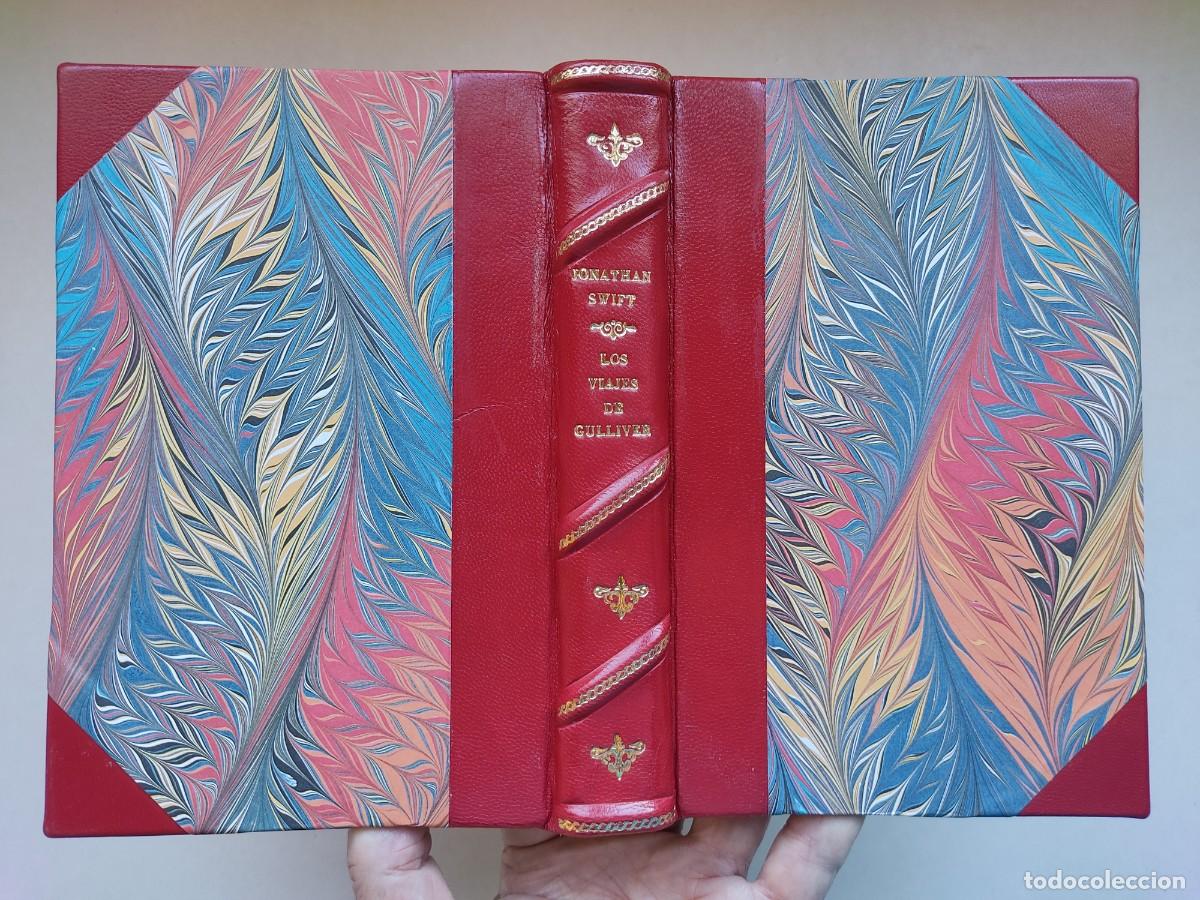 Libros de segunda mano: Los viajes de Gulliver (2021)/ Jonathan Swift. Plut&oacute;n. Encuadernaci&oacute;n artesanal