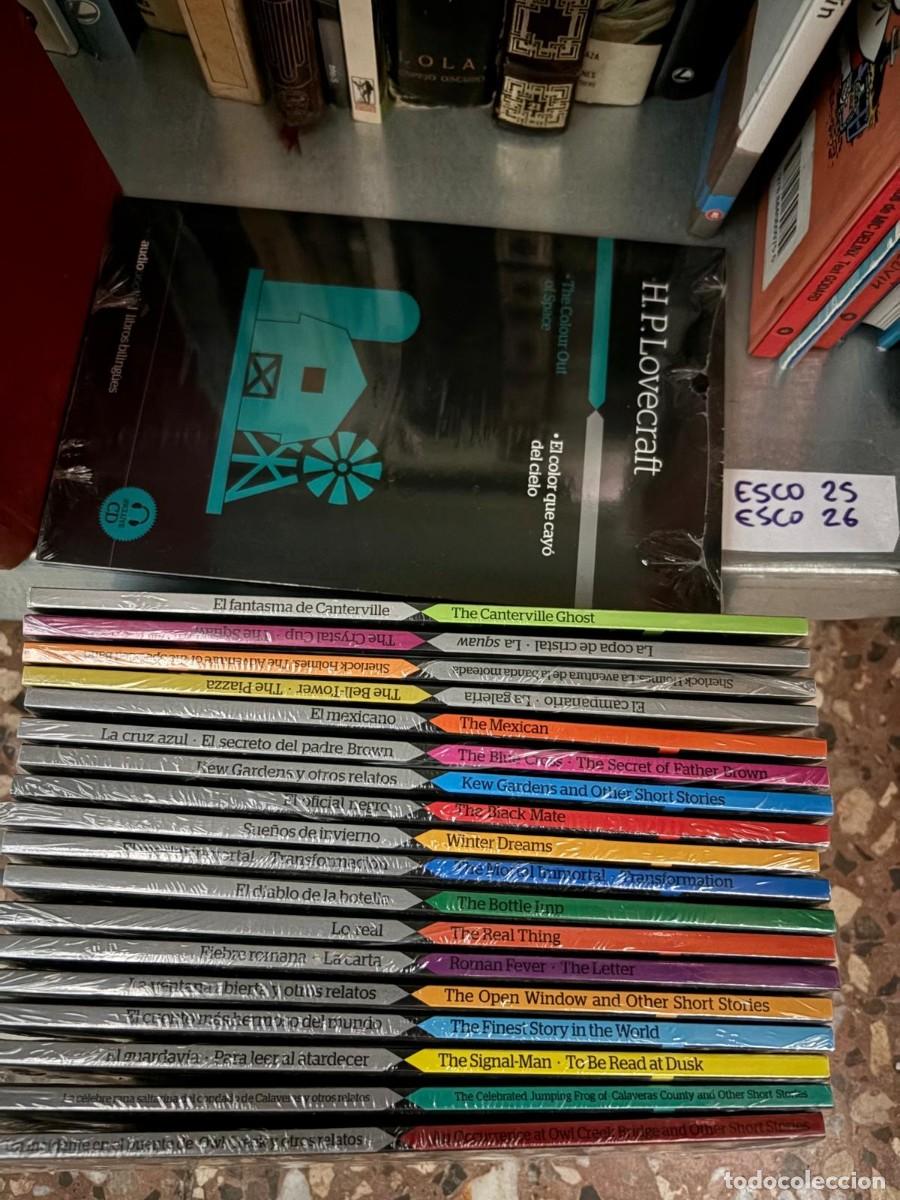 Libros de segunda mano: ESCO25 Lovecraft y varios autores Colecci&oacute;n de libros biling&uuml;es (ingl&eacute;s espa&ntilde;ol). El color que cay&oacute;