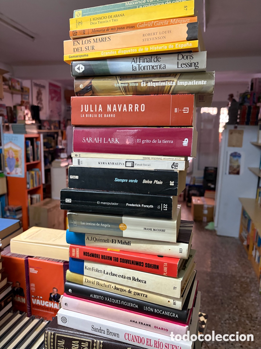 Libros de segunda mano: Lote de 20 libros novelas en espa&ntilde;ol julia navarro ken follett vazquez figueroa Frederick Forsyth