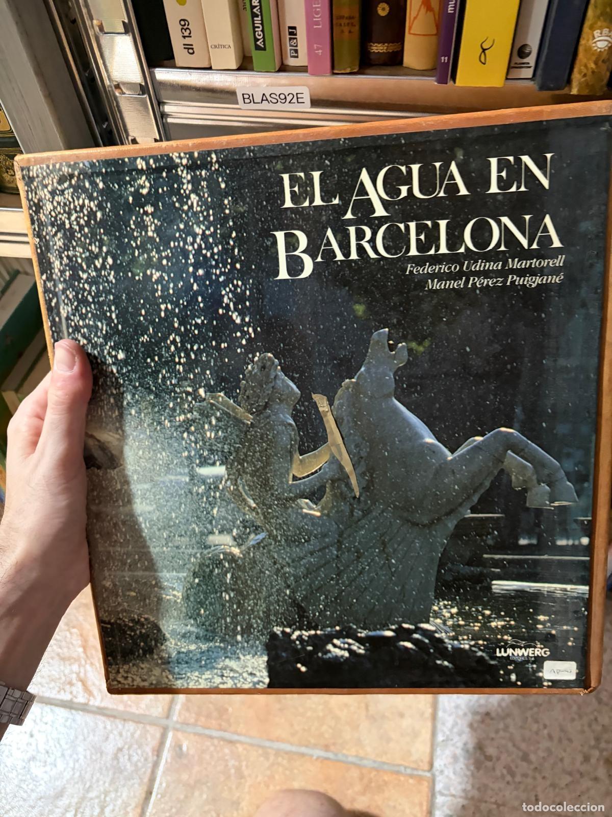 Libros de segunda mano: BLAS92E El agua en Barcelona Federico Udina Martorell; Manel P&eacute;rez Puigjan&eacute;