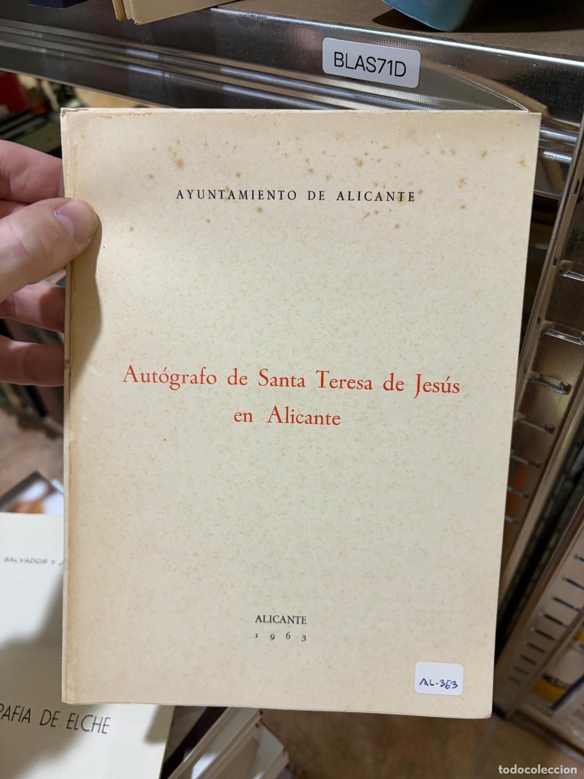 Libros de segunda mano: BLAS71D Antolog&iacute;a de Santa Teresa de Jes&uacute;s en Alicante