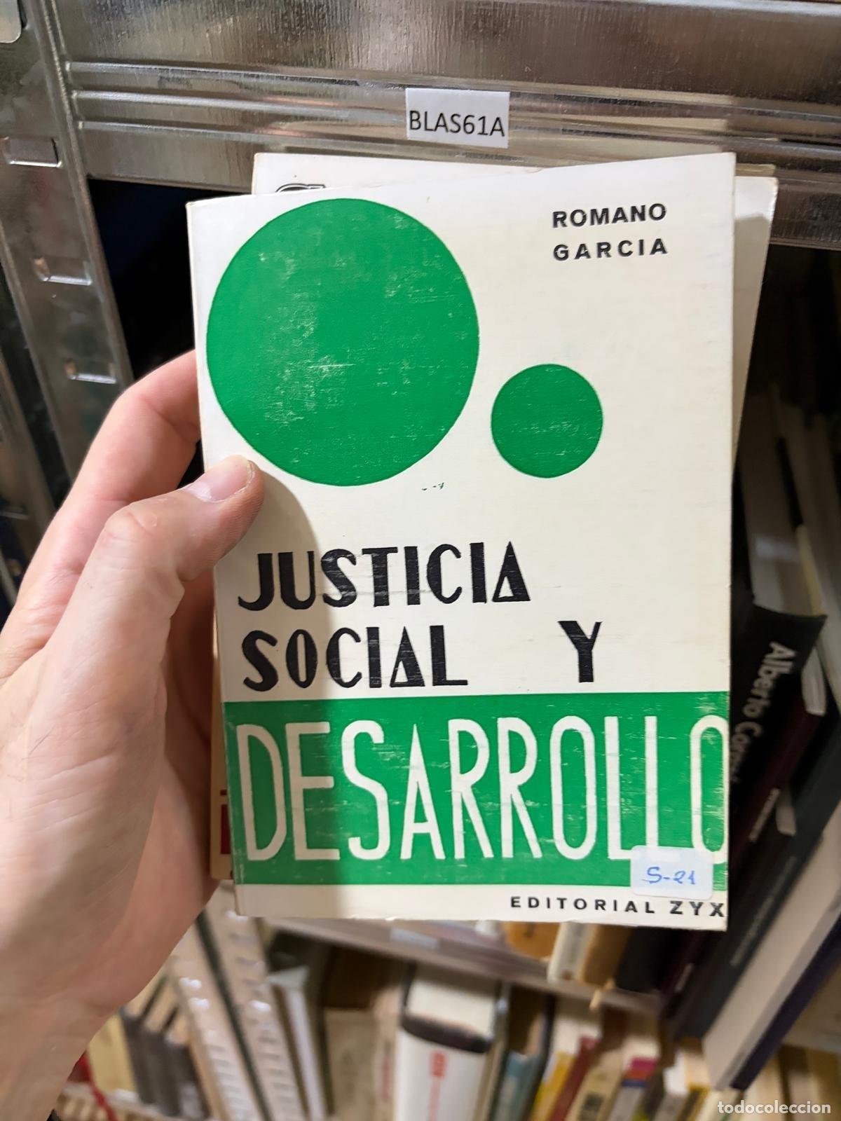 Libros de segunda mano: BLAS61A Romano Garc&iacute;a Justicia social y desarrollo Editorial ZYX