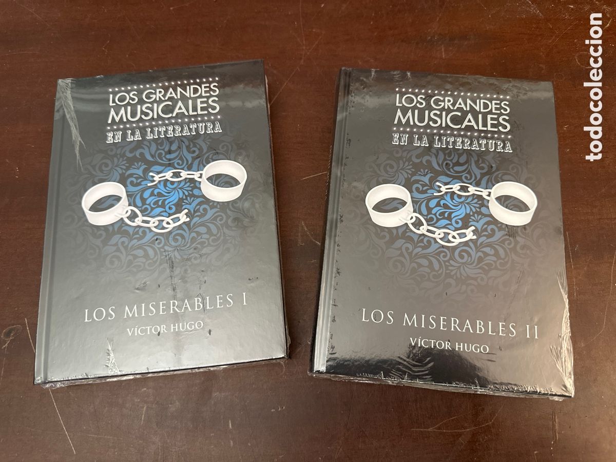 Libros de segunda mano: LOS GRANDES MUSICALES EN LA LITERATURA: LOS MISERABLES (2 TOMOS). NUEVOS. PRECINTADOS