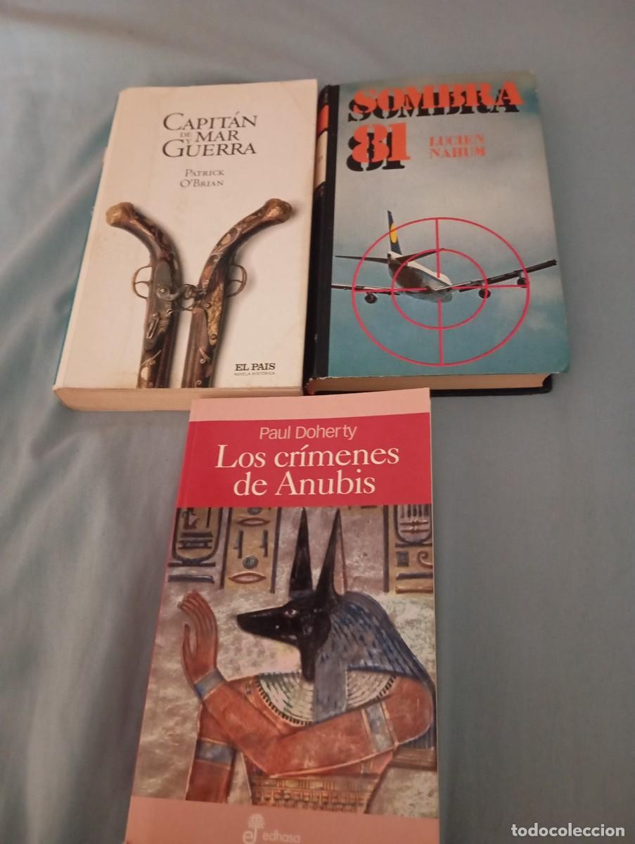 Libros de segunda mano: Libros 3,Los cr&iacute;menes de anunis, Sombra 81, Capitan de mar y guerra