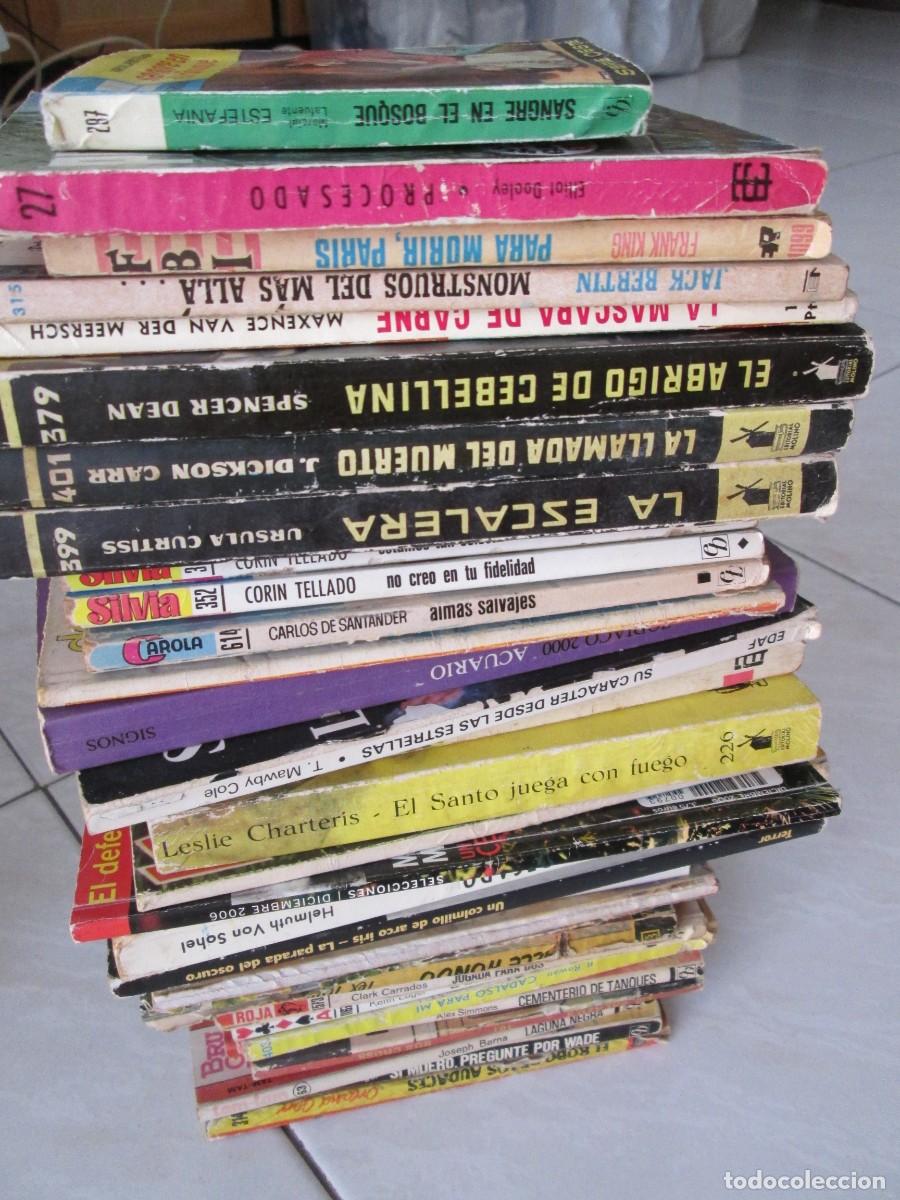 Libros de segunda mano: LOTE NOVELAS OESTE POLICIACAS ROSA TERROR ETC.. APROXIMADAMENTE 30 NOVELAS