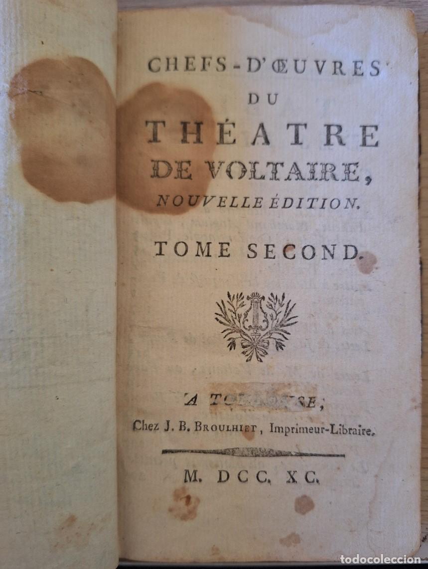 Libros de segunda mano: CHEFS D OEUVRES DU THEATRE DE VOLTAIRE. TOME SECOND. -