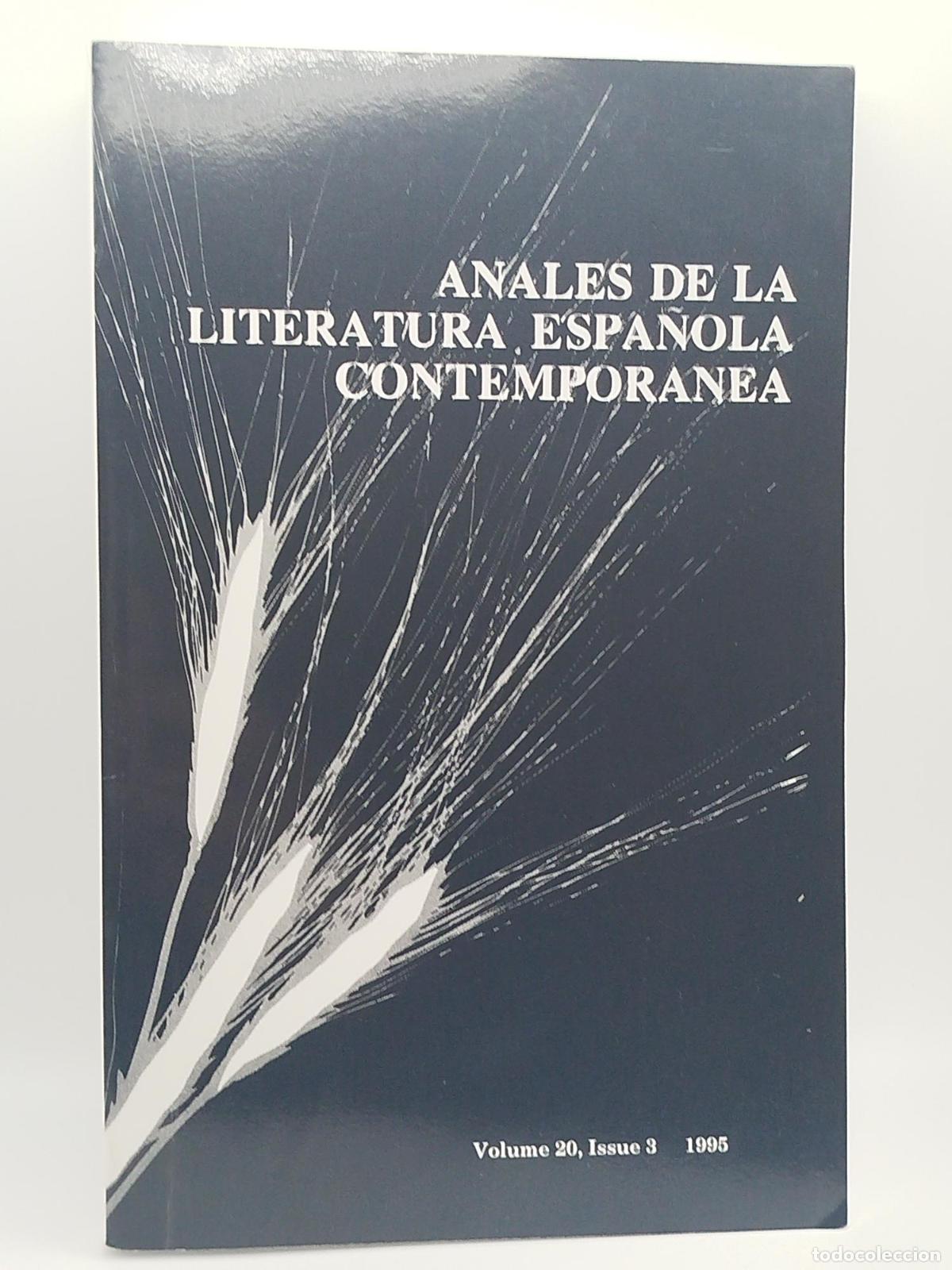 Libros de segunda mano: Anales de la literatura espa&ntilde;ola contempor&aacute;nea. Volume 20, Issue 3 - Vv. Aa.