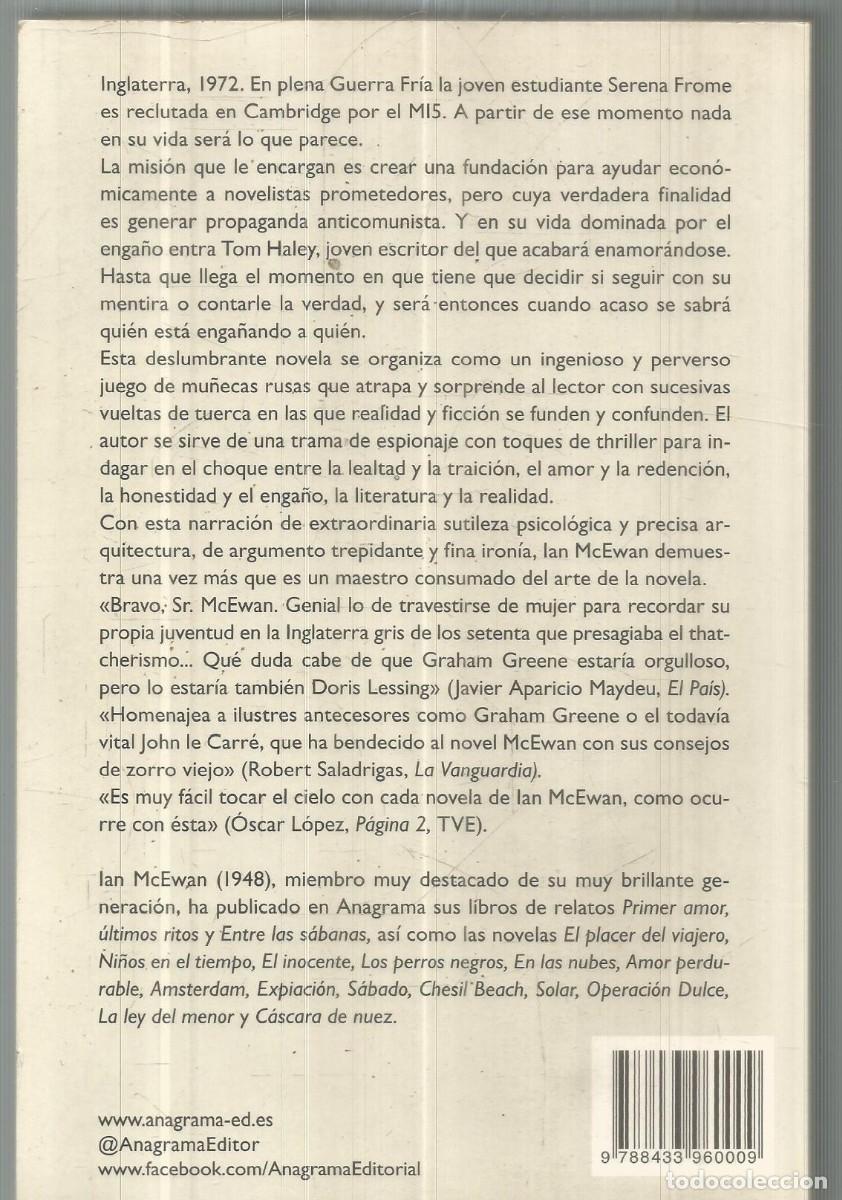Libros de segunda mano: IAN McEWAN. OPERACION DULCE. ANAGRAMA - Foto 2