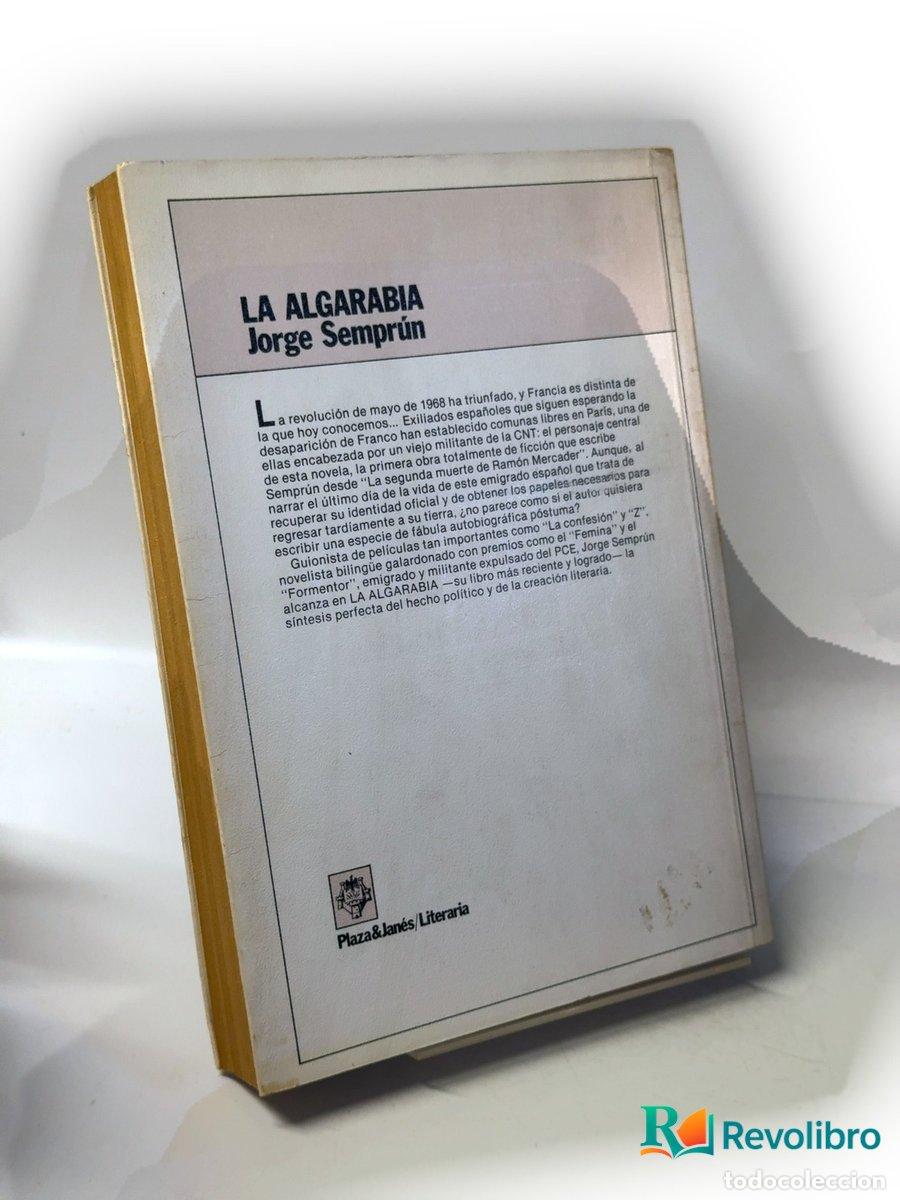 Libros de segunda mano: La algarab&iacute;a - Jorge Sempr&uacute;n - Foto 2