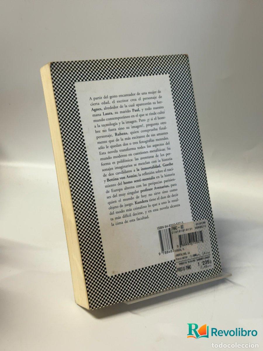 Libros de segunda mano: La inmortalidad - Milan Kundera - Foto 2