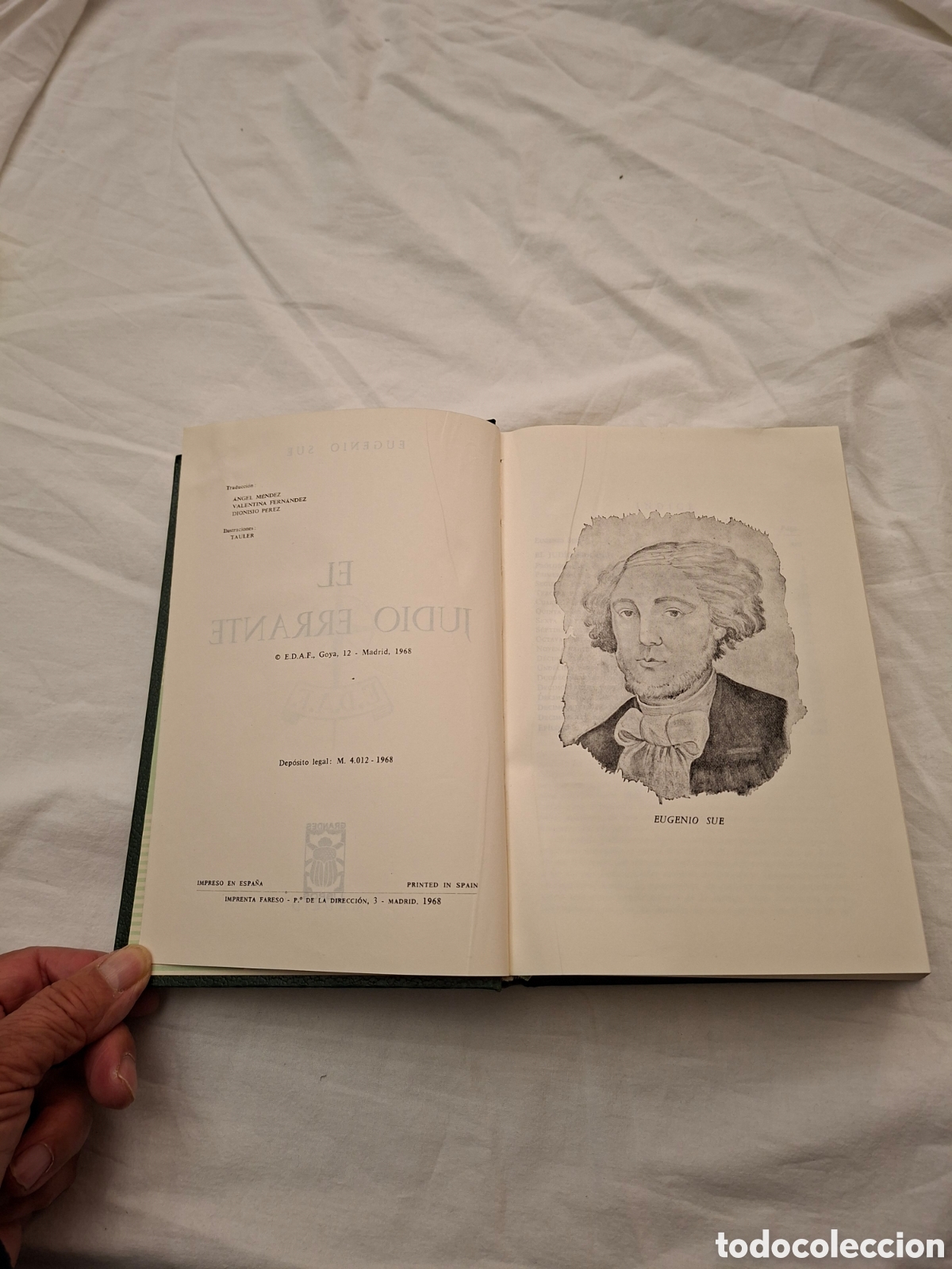 Libros de segunda mano: Libro El Jud&iacute;o Errante - Eugenio Sue (Ed. EDAF 1968) &iexcl;Impecable! - Foto 3