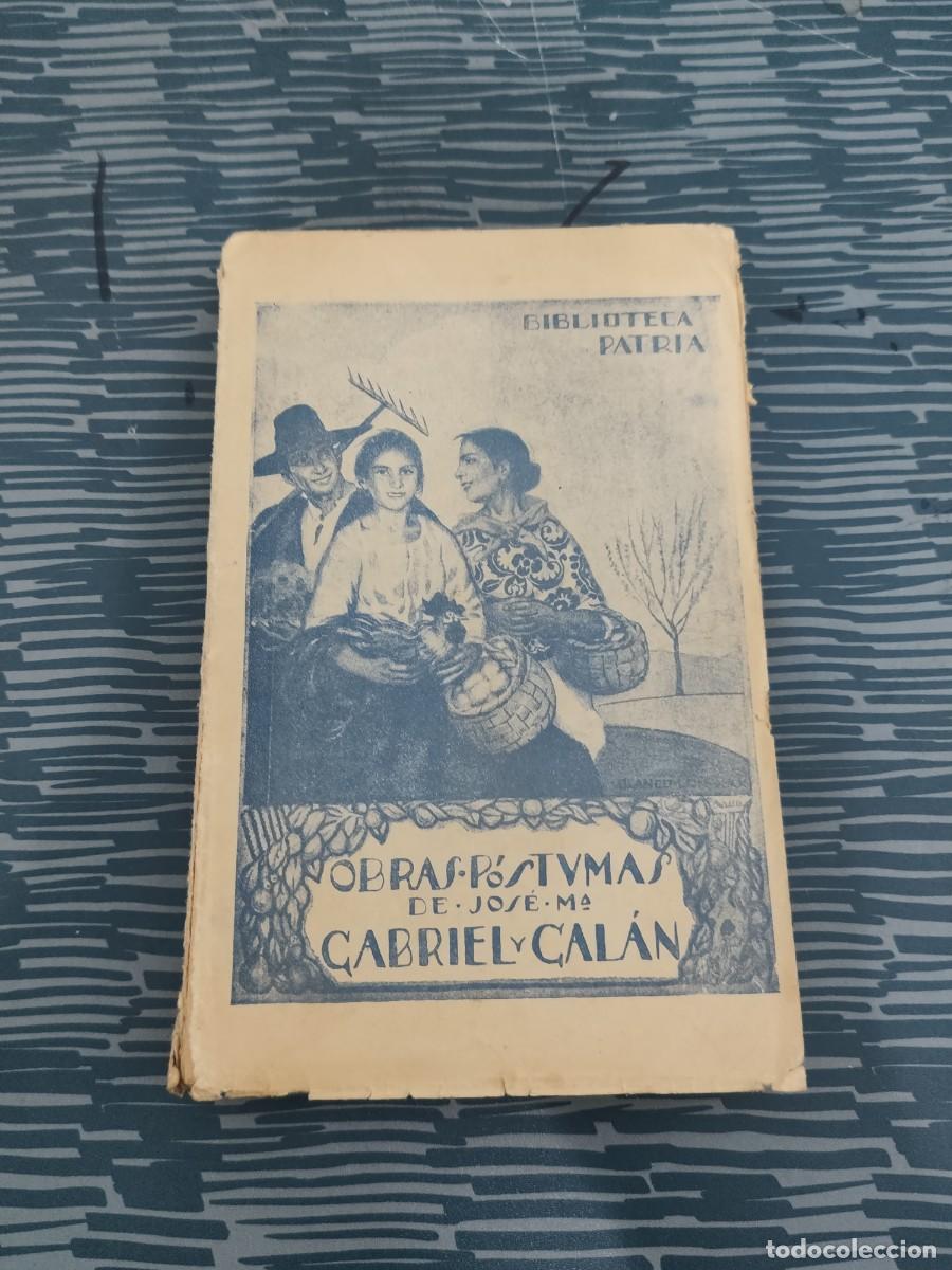 Libros de segunda mano: CUENTOS Y POES&Iacute;AS, GABRIEL Y GALAN, MADRID,161 P&Aacute;GINAS.