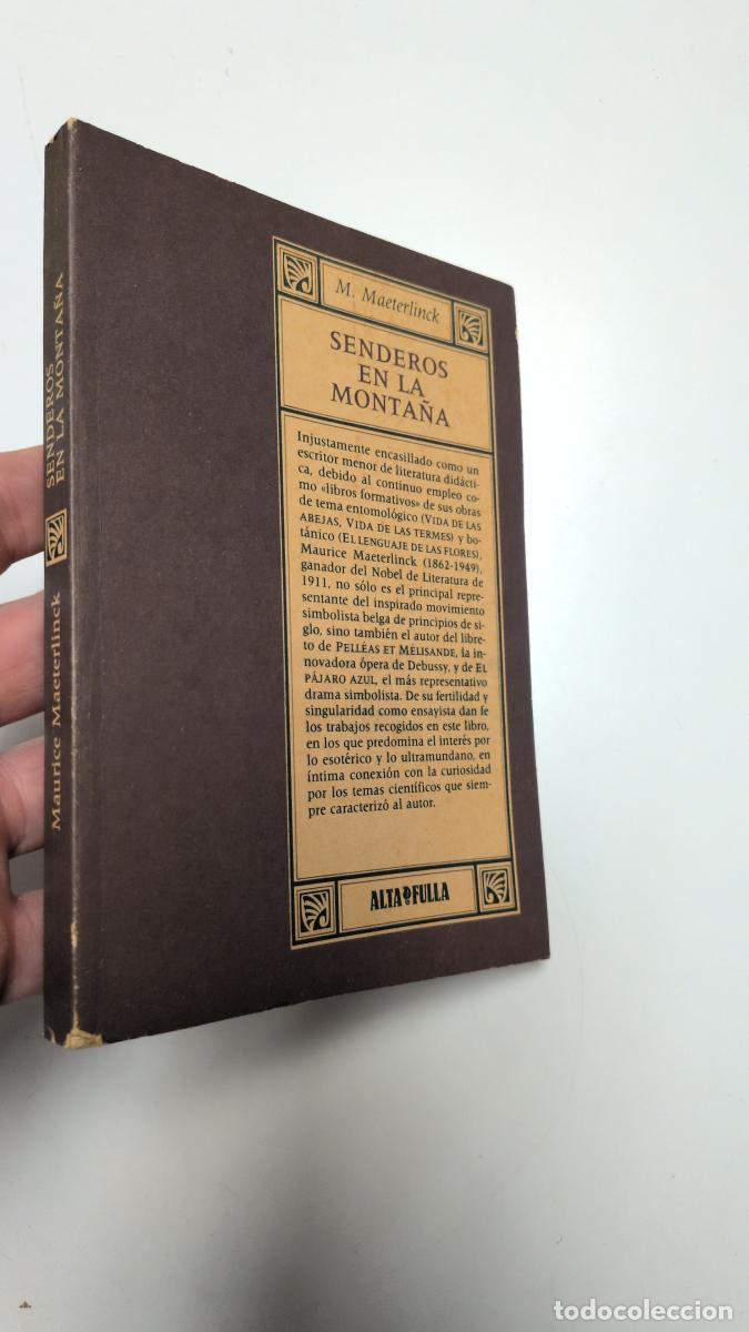 Libros de segunda mano: Senderos en la monta&ntilde;a - Maurice Maeterlinck