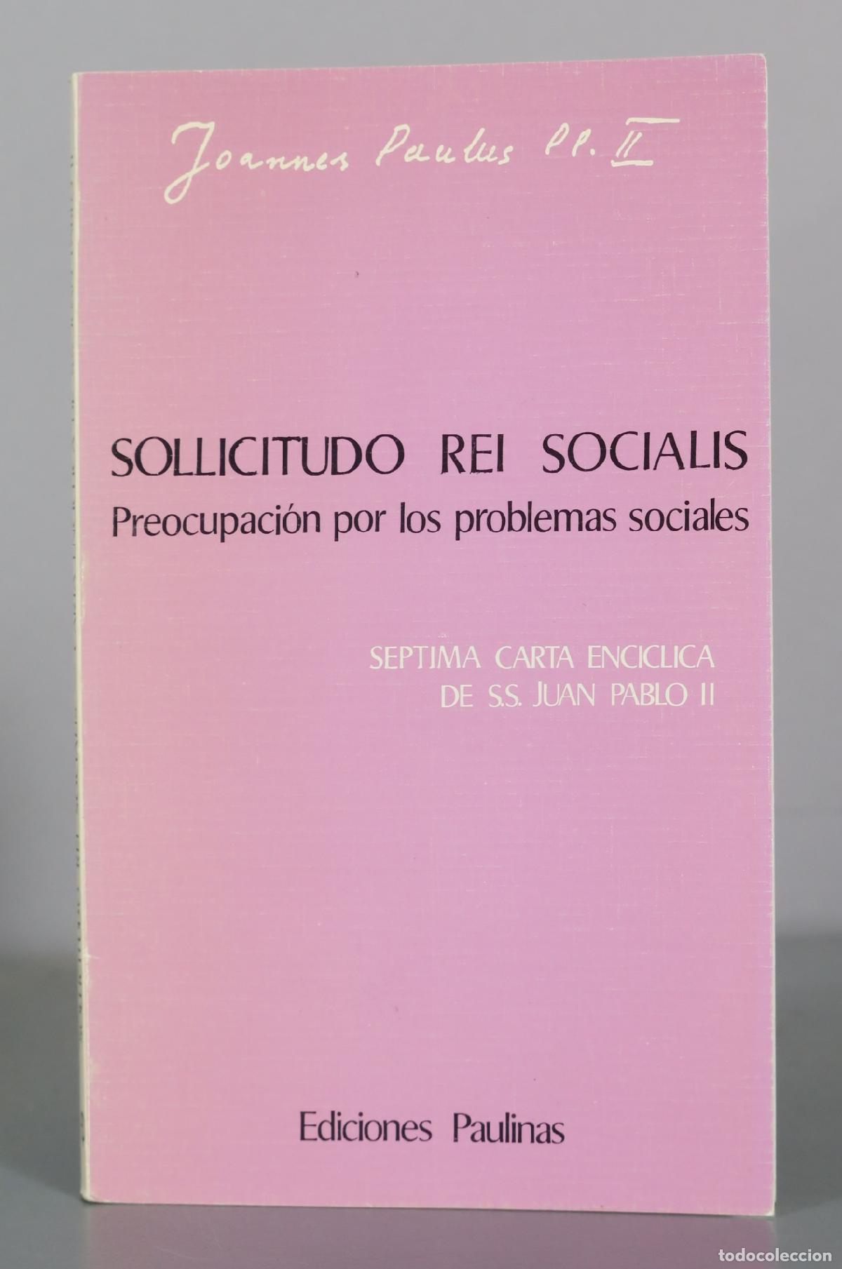 Libros de segunda mano: Sollicitudo Rei Socialis - Juan Pablo II - Ediciones Paulinas