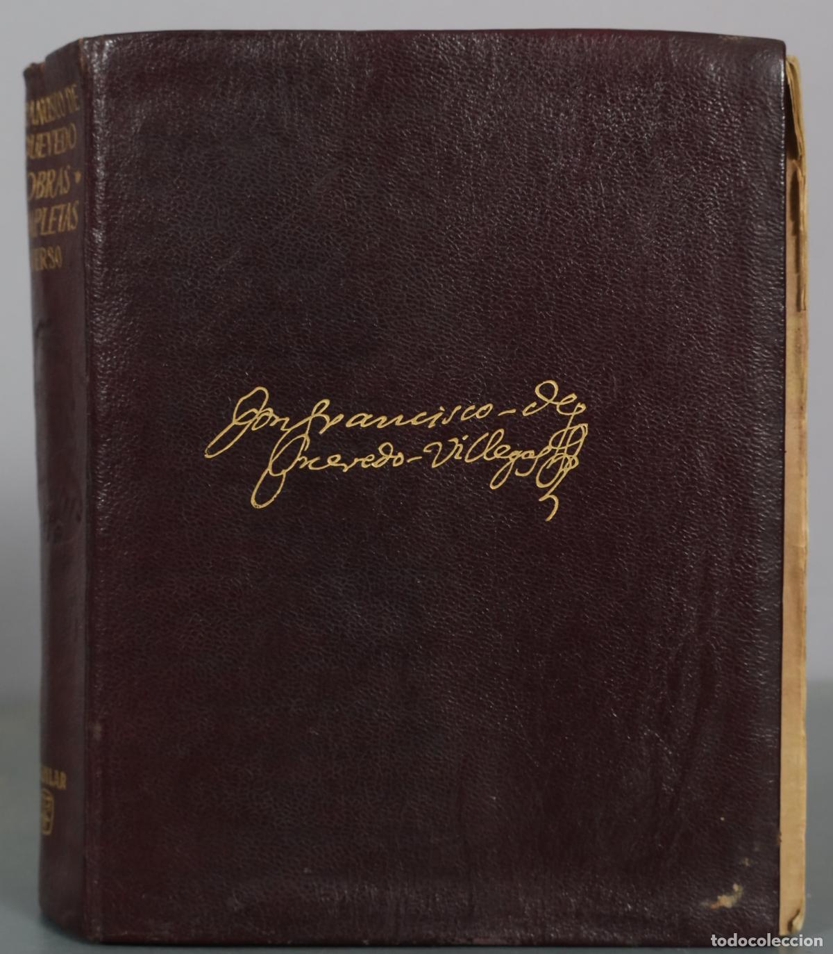 Libros de segunda mano: Obras completas - Tomo II: Obras en verso - Francisco de Quevedo - Aguilar 1964