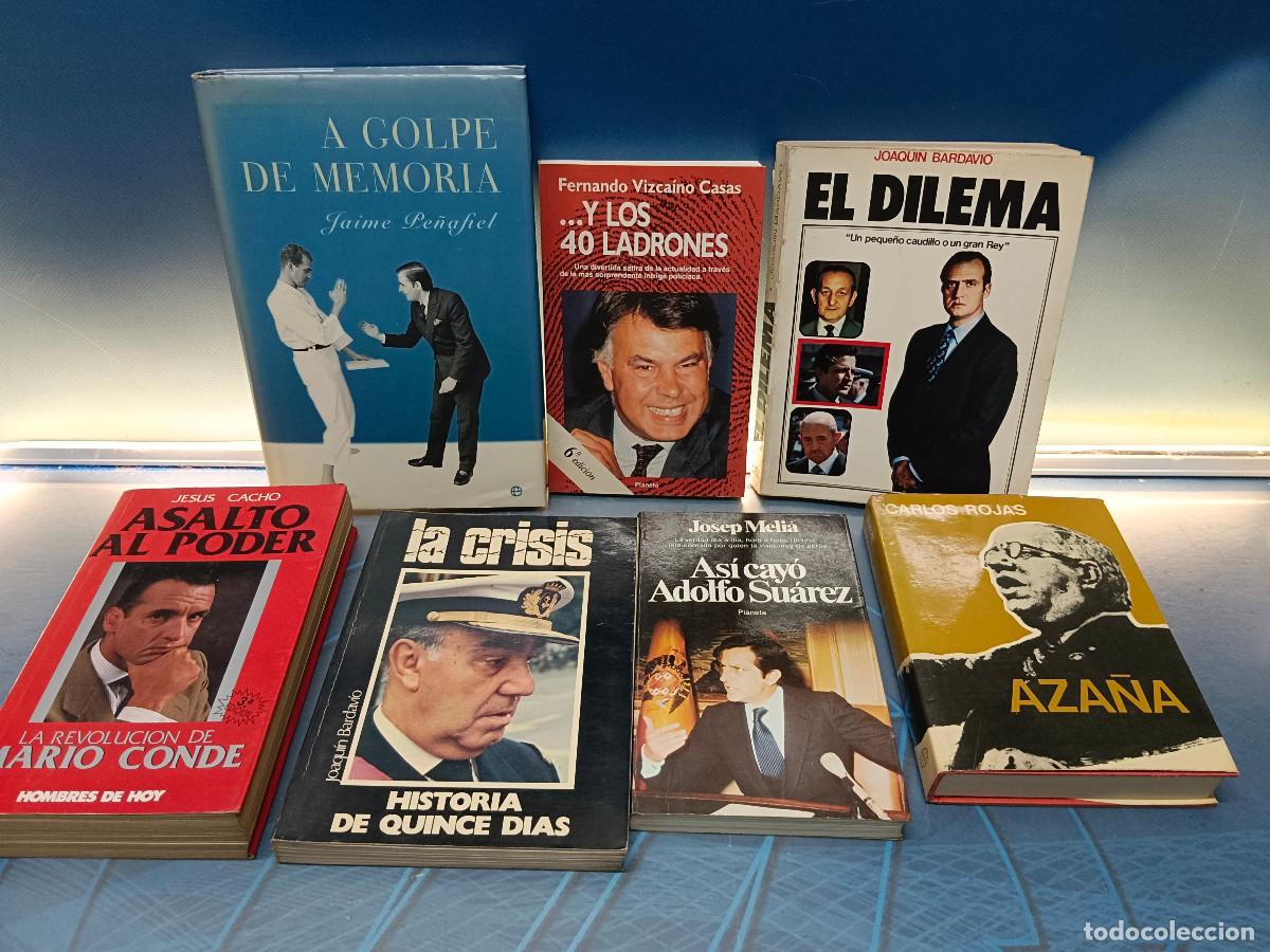 Libros de segunda mano: libros, 7 novelas sobre la pol&iacute;tica espa&ntilde;ola 80/90