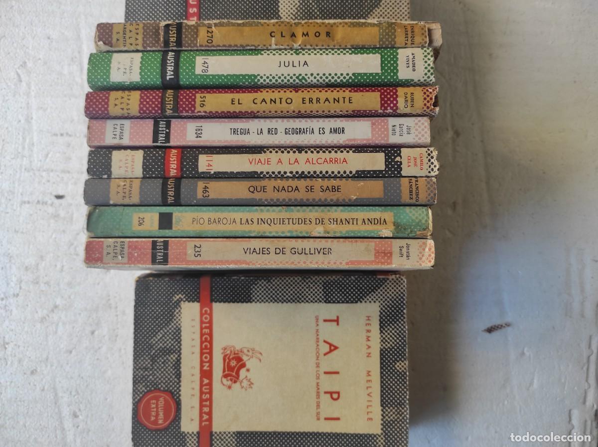 Libros de segunda mano: lote 9 libros Austral novela , viajes , teatro