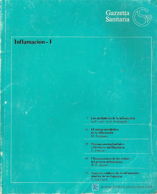 Gebrauchte B&uuml;cher: 'Inflamaci&oacute;n - I'. Varios autores. Gazzetta Sanitaria. A&ntilde;os 80.