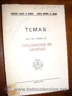 Libros de segunda mano: Temas para los Cursos de Diplomados en Sanidad de Artes Gr&aacute;ficas Gala en Madrid 1970