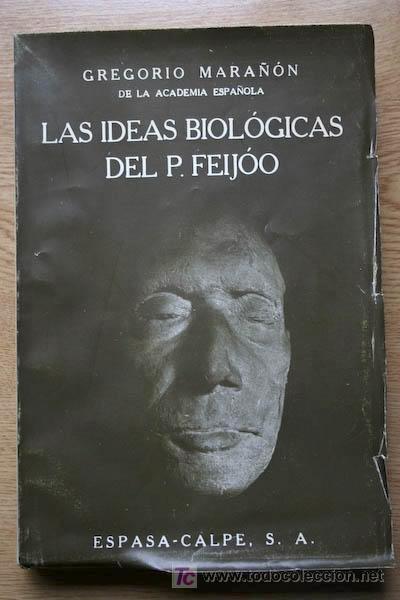 Libros de segunda mano: Las ideas biol&oacute;gicas del P. Feijoo. Mara&ntilde;&oacute;n (Gregorio) - Foto 1