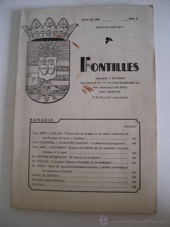 Gebrauchte B&uuml;cher: apendice sanitario n&ordm;5: julio 1946, fontilles (alicante), sanatorio para leprosos