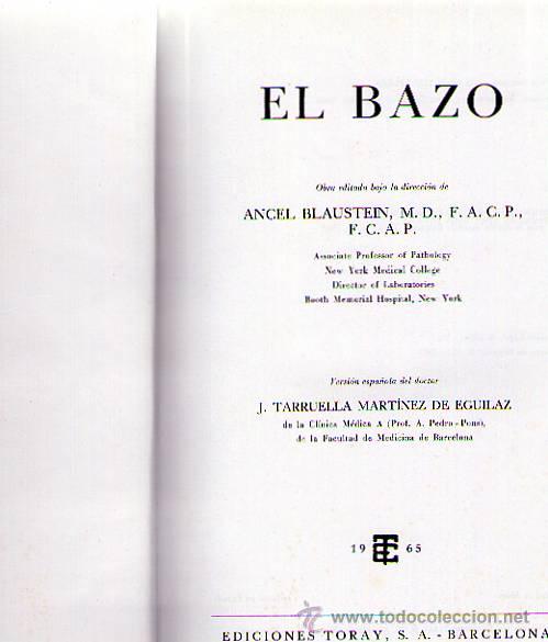Libros de segunda mano: EL BAZO. Angel Blaustein. 1965