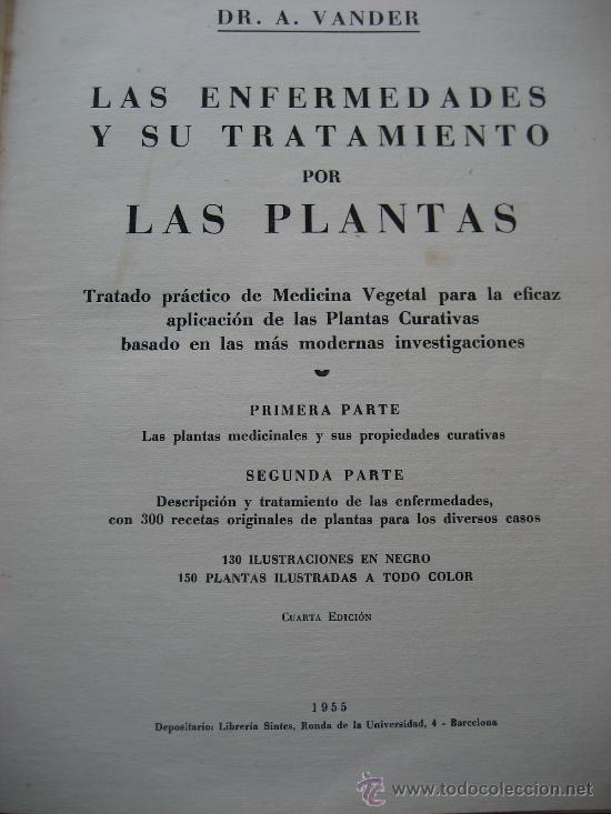 Libros de segunda mano: Plantas Medicinales. Dr. Vander. 1955. - Foto 2