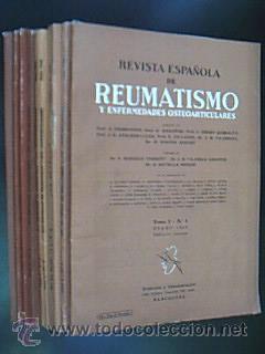 Libri di seconda mano: Lote 9 N&uacute;ms. REVISTA ESPA&Ntilde;OLA DE REUMATISMO Y ENFERMEDADES OSTEOARTICULARES