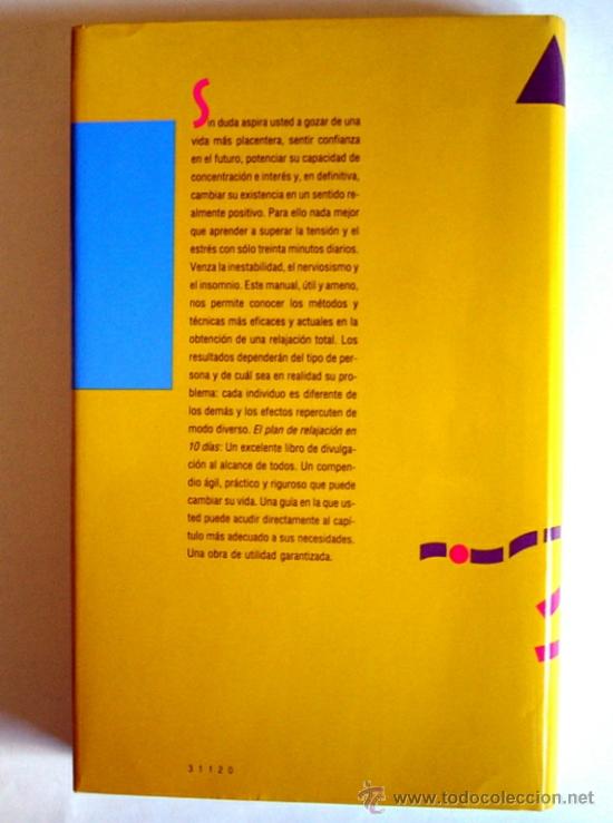 Libros de segunda mano: EL PLAN DE RELAJACION EN 10 DIAS - Dr. ERIC TRIMMER - Foto 2