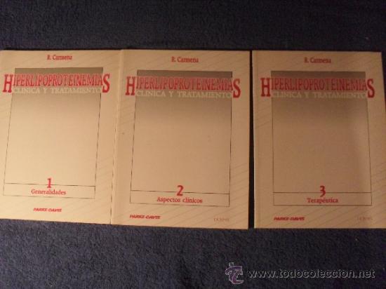 Gebrauchte B&uuml;cher: HIPERLIPOPROTEINEMIAS CLINICA Y TRATAMIENTOS POR R. CARMENA -3 LIBROS - EDI.  DOYMA 1987