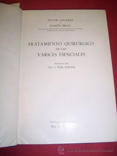 Libri di seconda mano: SALLERAS, V&iacute;ctor - Tratamientro quir&uacute;rgico de las varices esenciales