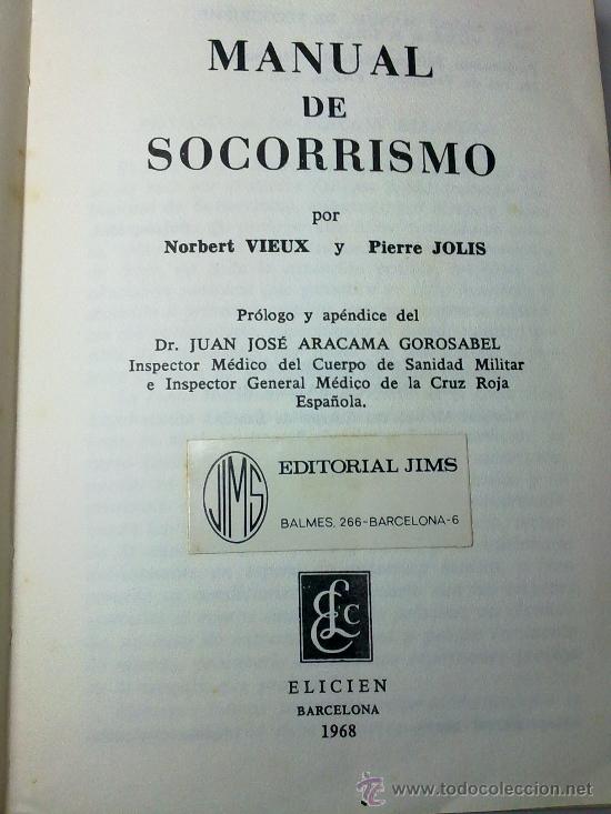 Libros de segunda mano: MANUAL DEL SOCORRISTA 1968 - Foto 2