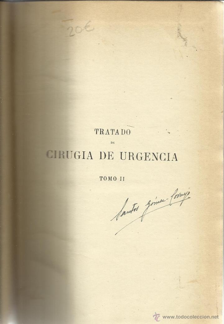 Libri di seconda mano: CIRUJIA DE URGENCIA. LEJARS. EDIT. A.MATESANZ. MADRID. ANTIGUO.