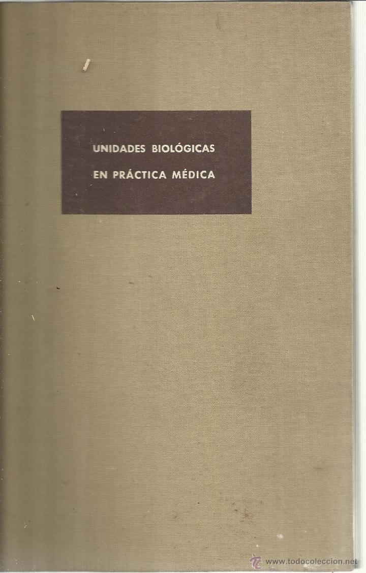 Libri di seconda mano: UNIDADES BIOL&Oacute;GICAS. F. GARC&Iacute;A VALDECASAS. PROD. QU&Iacute;MICOS-FARMACE&Uacute;TICOS S.A. BARCELONA. 1951