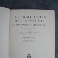 Libros de segunda mano: ENFERMEDADES DEL INTESTINO, SU DIAGNOSTICO Y TERAPEUTICA. POR OTTO PORGES. ED. MIGUEL SERVET. 1937.. Lote 41190504
