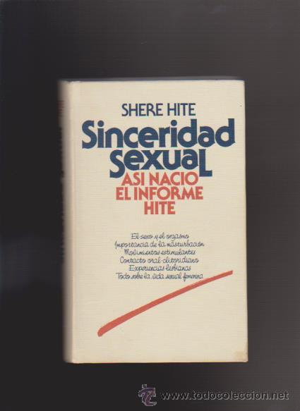 Libros de segunda mano: SHERE HITE - SINCERIDAD SEXUAL - CIRCULO 1978 - Foto 1