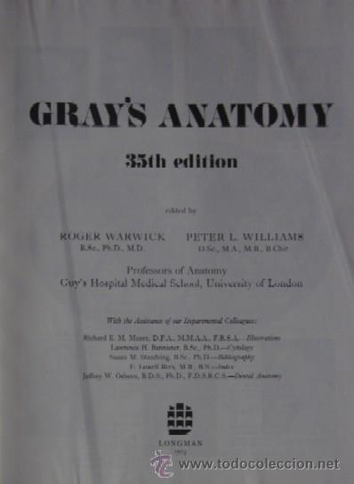 Libros de segunda mano: GRAYS ANATOMIY - LONGMAN 1973 - Foto 3