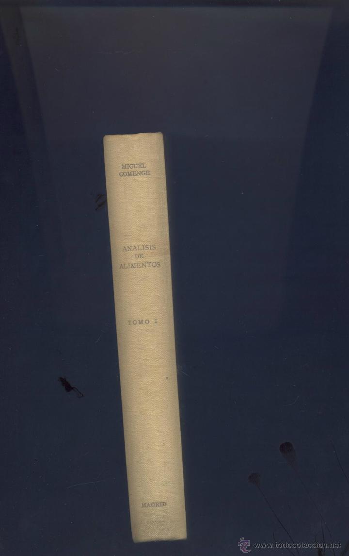 Libros de segunda mano: ANALISIS DE ALIMENTOS- MIGUEL COMENGE- 1961 - Foto 2