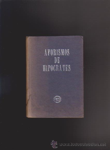 Libros de segunda mano: AFORISMOS DE HIPOCRATES - ELMU 1972 - Foto 1